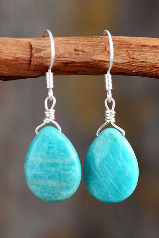 Calm Waters Handmade Stone Earrings