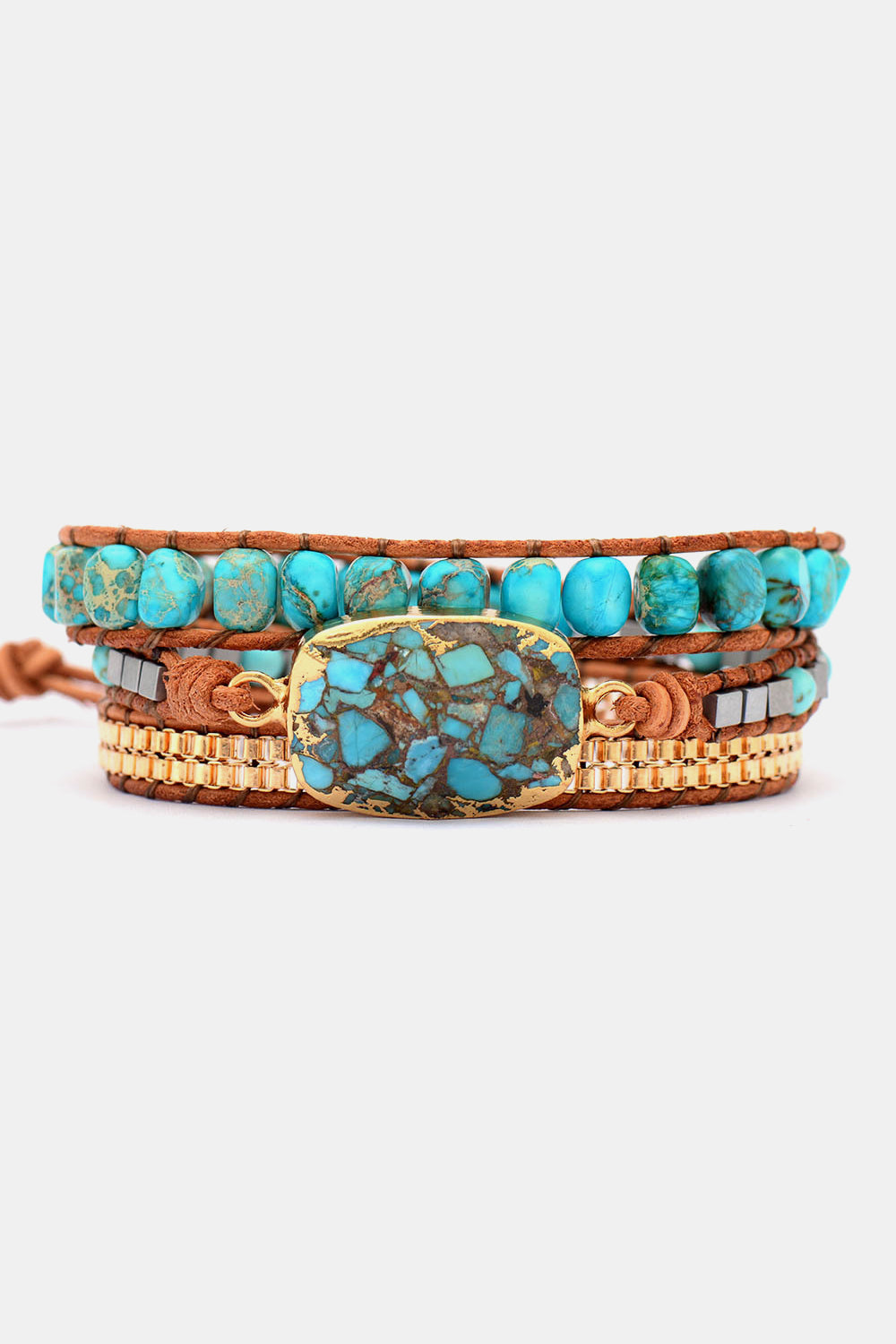 Turquoise Dream Handmade Wrap Bracelet