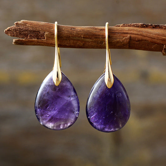 Purple Radiance Drop Earrings