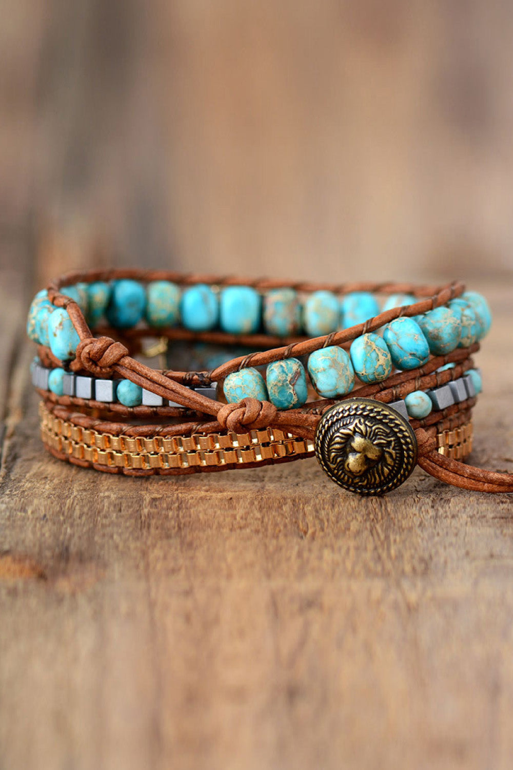 Turquoise Dream Handmade Wrap Bracelet