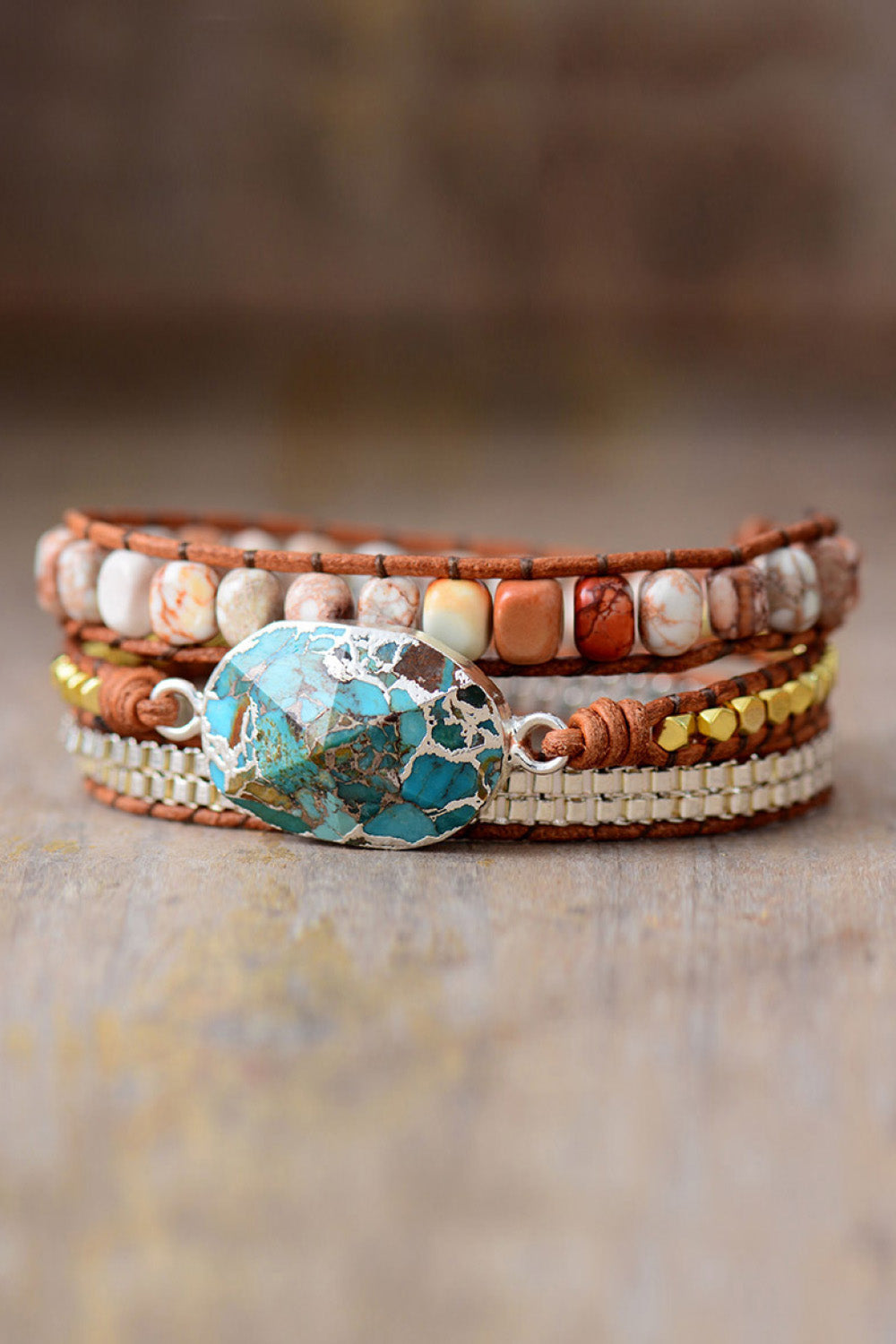 Turquoise Dream Handmade Wrap Bracelet